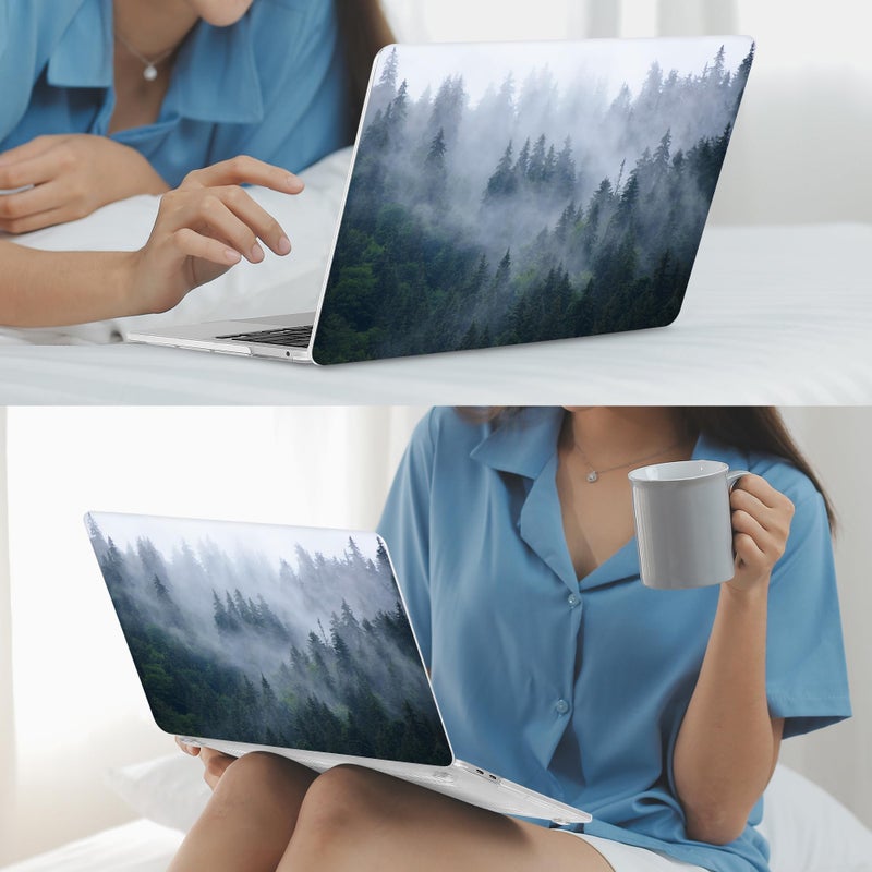 Mektron for MacBook Pro 13-inch Case 2022 2021 2020 Release A2338 M2 M1 A2289 A2251, Printing Plastic Hard Shell Cover for MacBook Pro 13.3-inch Touch Bar Fits Touch ID, Fir Forest - Image 5